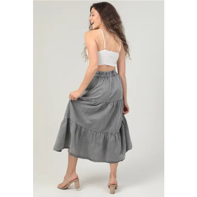 Angie Angie Maxi Skirt With Side Slits (26N20)