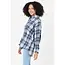 Angie Angie Elbow Patch Plaid Top (C2162)