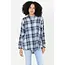 Angie Angie Elbow Patch Plaid Top (C2162)