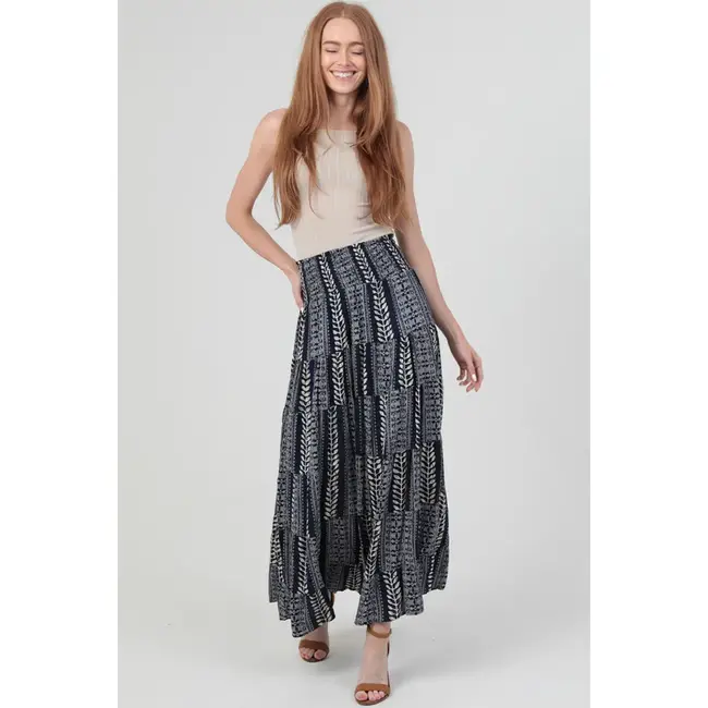 Angie Angie Tiered Skirt Smock Waist (26P57)