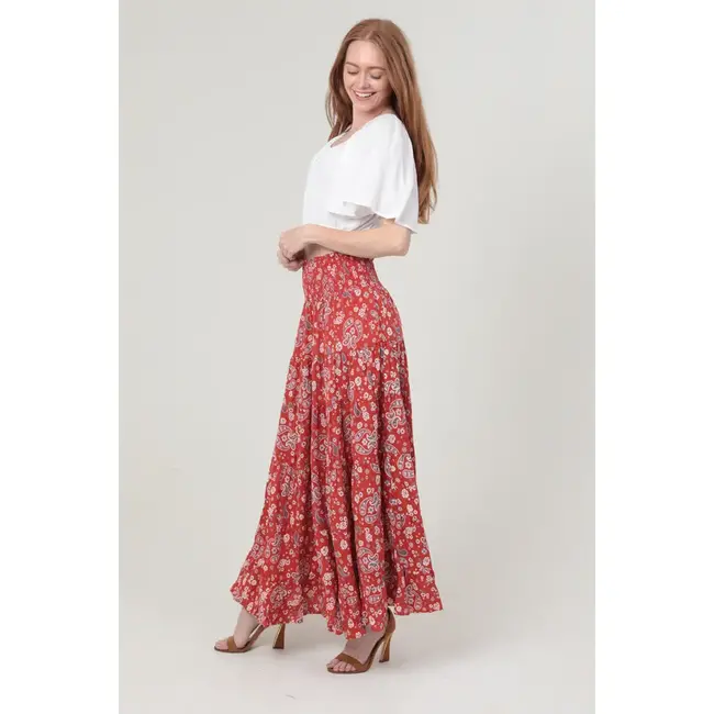 Angie Angie Tiered Skirt Smock Waist (26P57)