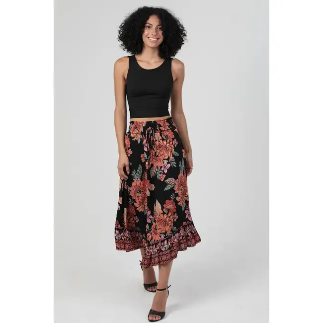 Angie Angie Ruffle Hem Maxi Skirt (26P93)