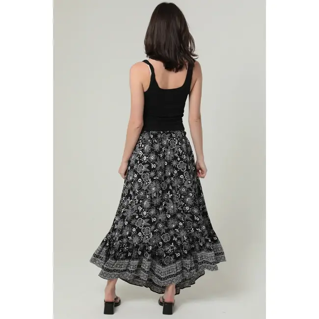 Angie Angie Ruffle Hem Maxi Skirt (26P93)