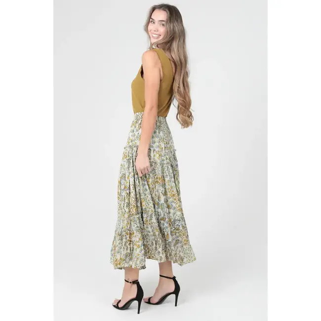 Angie Angie Maxi Skirt With Tie Waist (B6B59)