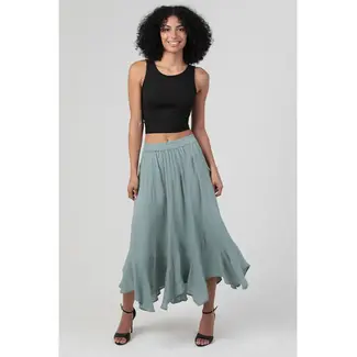 Angie Angie Hankerchief Midi Skirt (H6318)