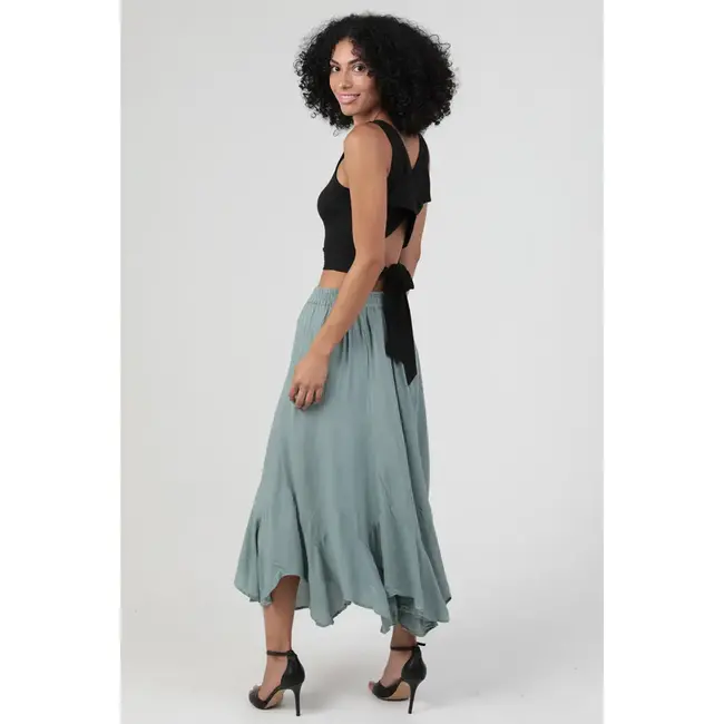 Angie Hankerchief Midi Skirt (H6318)
