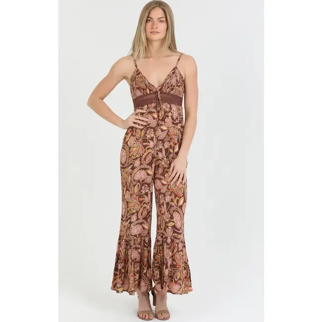 Angie Angie Smocked Bodice Strapless Jumpsuit (B5B60)