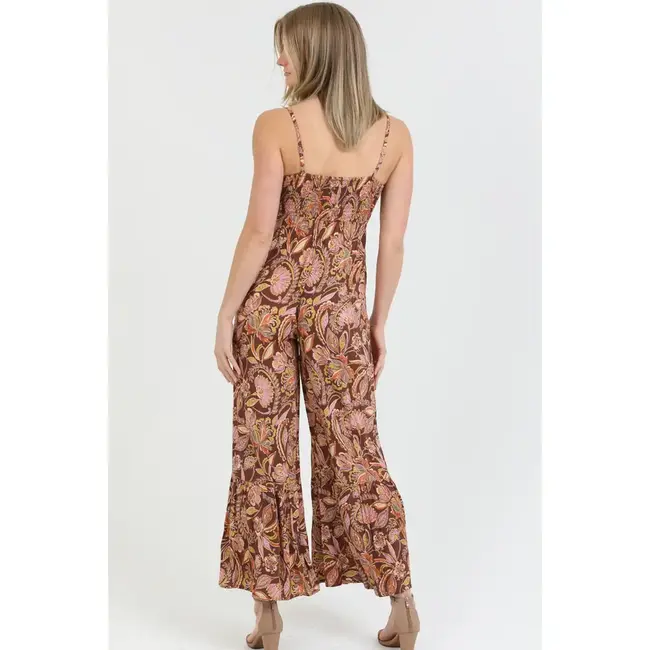 Angie Angie Smocked Bodice Strapless Jumpsuit (B5B60)