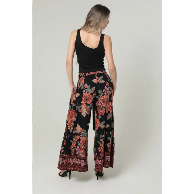 Angie Tie Waist Crochet Tier Pant (25T18)