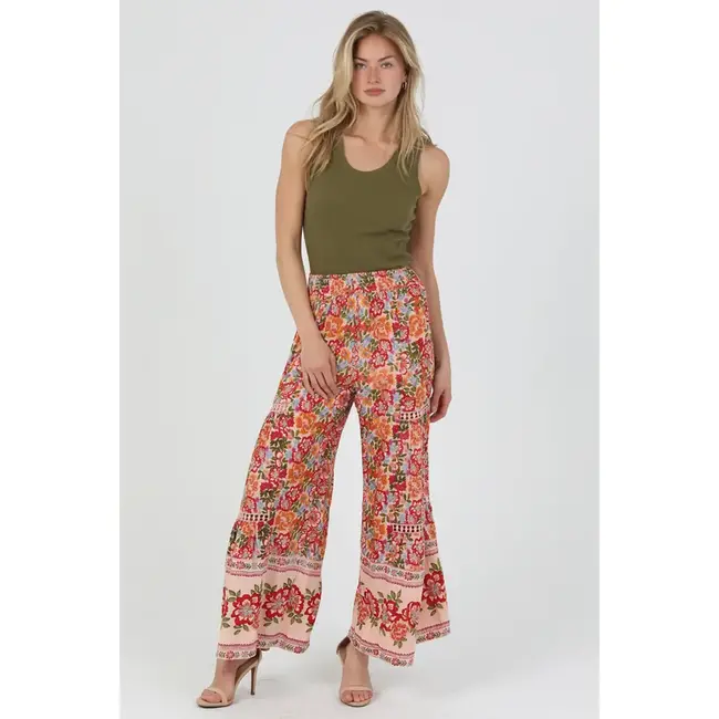 Angie Angie Palazzo Pant/lace(25R84)