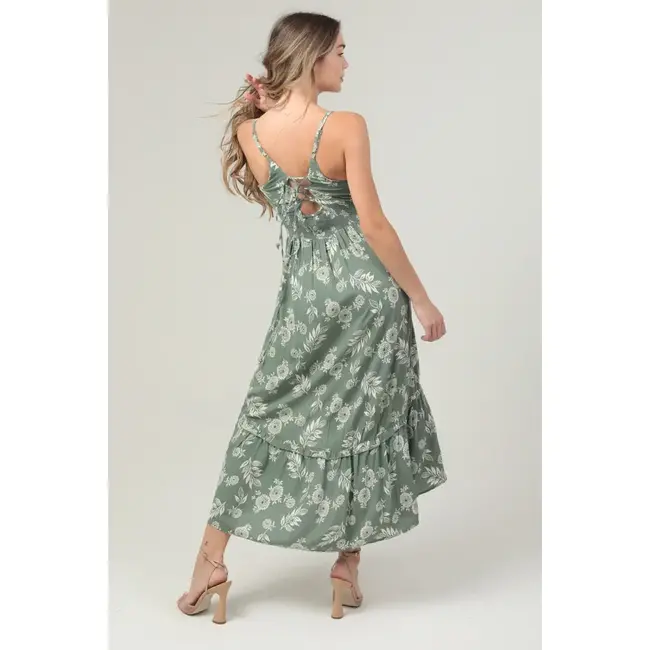 Angie Spag Strap Sweetheart Dress (C4729)