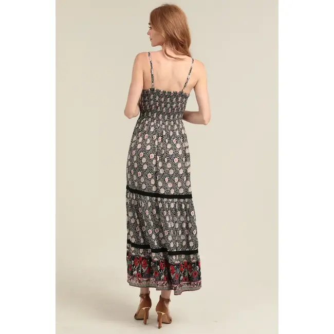 Angie Deep V-Neck Maxi (F4F48)