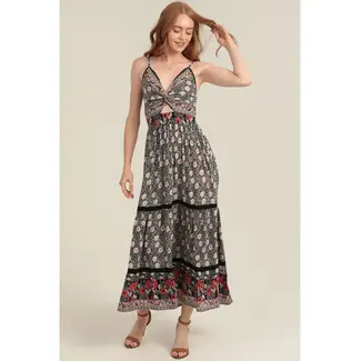 Angie Angie Deep V-Neck Maxi (F4F48)