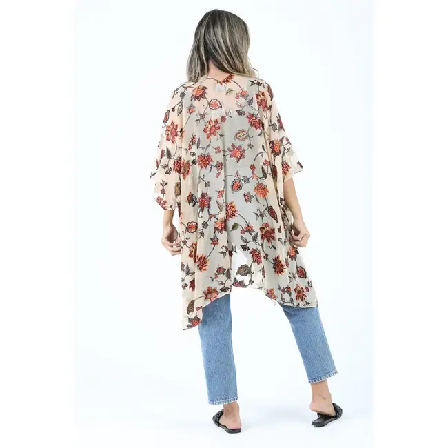 Angie Angie Burnout Nylon Kimono (X2CZ8)