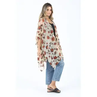Angie Angie Burnout Nylon Kimono (X2CZ8)
