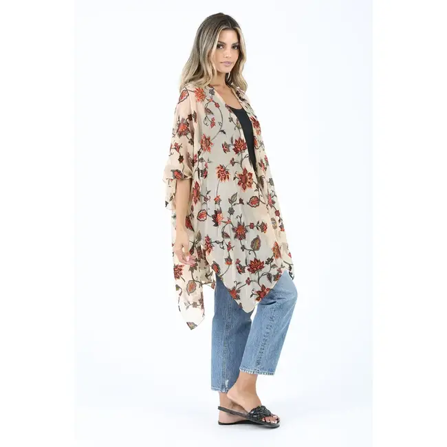 Angie Angie Burnout Nylon Kimono (X2CZ8)