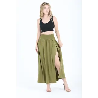 Angie Angie Smocked Waist Maxi Skirt (X6362)