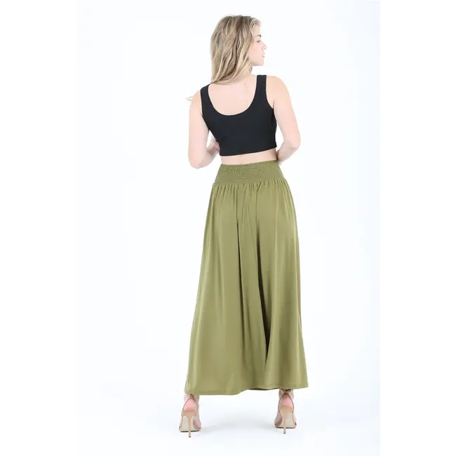 Angie Angie Smocked Waist Maxi Skirt (X6362)