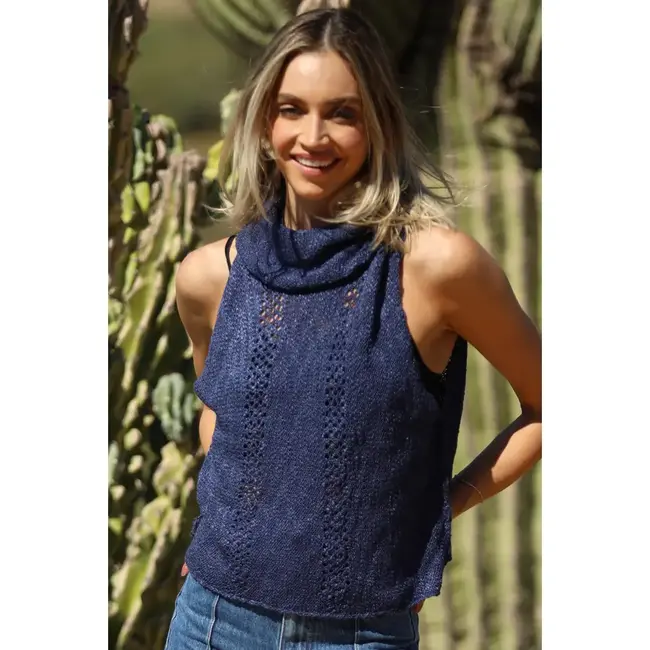 Angie Angie Cowl Neck Sleeveless Swtr Top (XHR21) ASIS