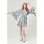 Angie Angie Smocked Bodice Dress W Flutter Sleeves (C4468)