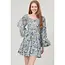 Angie Smocked Bodice Dress W Flutter Sleeves (C4468)