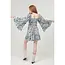 Angie Angie Smocked Bodice Dress W Flutter Sleeves (C4468)
