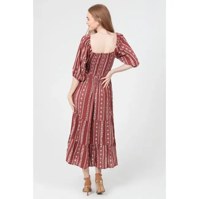 Angie Angie Maxi Dress w/Peasant Slv(C4925)