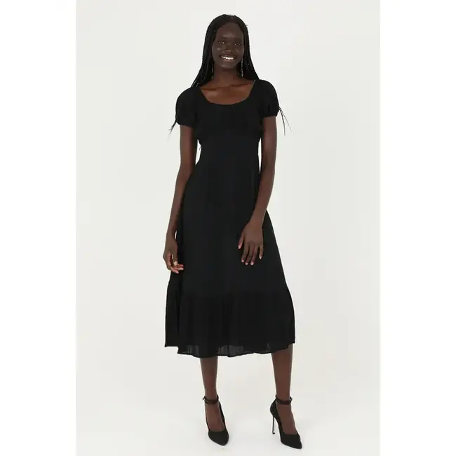 Angie Angie Deep U Neck Maxi Dress (C4736)