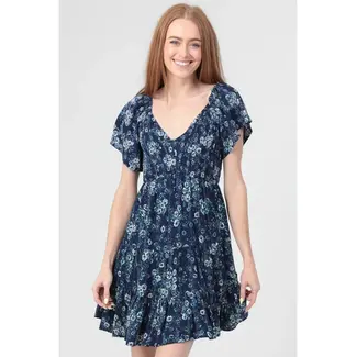 Angie Angie SS Floral Smocked Bodice Dress (C4937)