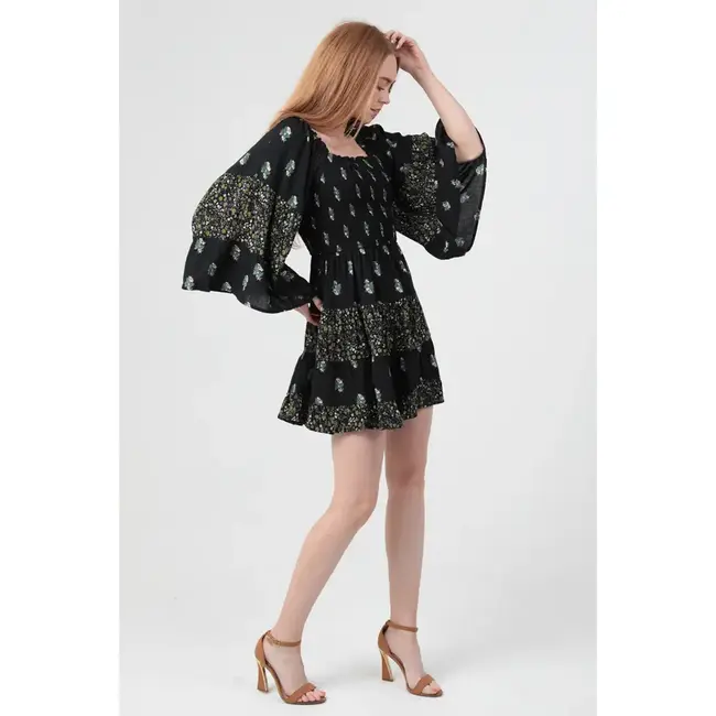 Angie Angie LS Printed dress (C4D06)