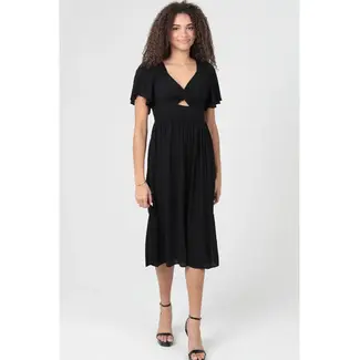 Angie Angie Flutter Slv Midi Dress (C4D11)