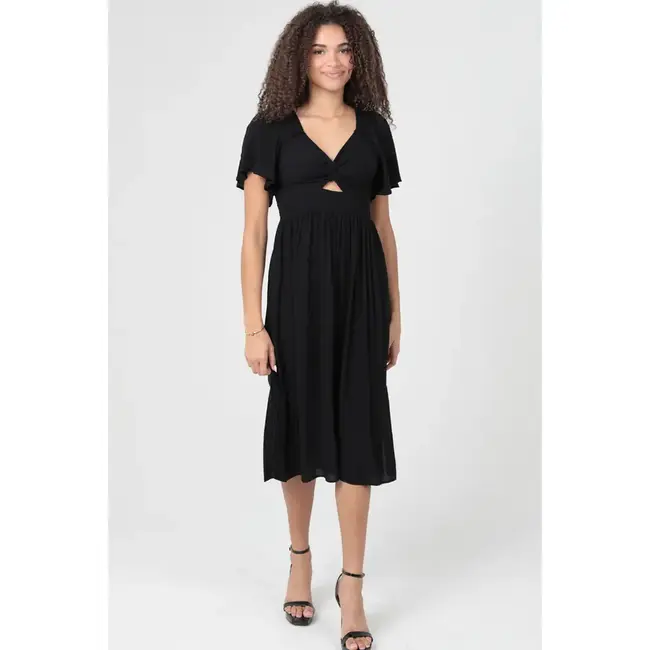 Angie Angie Flutter Slv Midi Dress (C4D11)