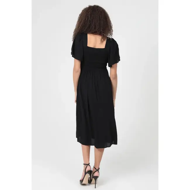 Angie Angie Flutter Slv Midi Dress (C4D11)