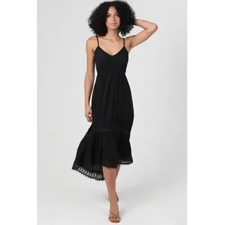 Angie Angie Hi Lo Dress w/Trim (C4G99)
