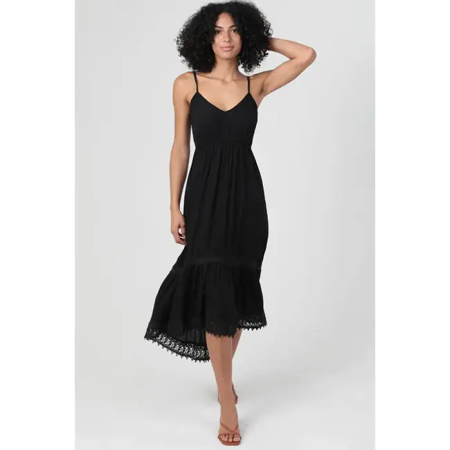 Angie Angie Hi Lo Dress w/Trim (C4G99)