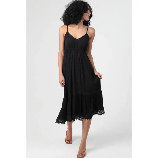 Angie Angie Hi Lo Dress w/Trim (C4G99)