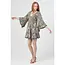 Angie Angie Dress with Crochet on Sleeve Hem and Dress Hem (C4H74)