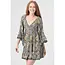 Angie Angie Dress with Crochet on Sleeve Hem and Dress Hem (C4H74)