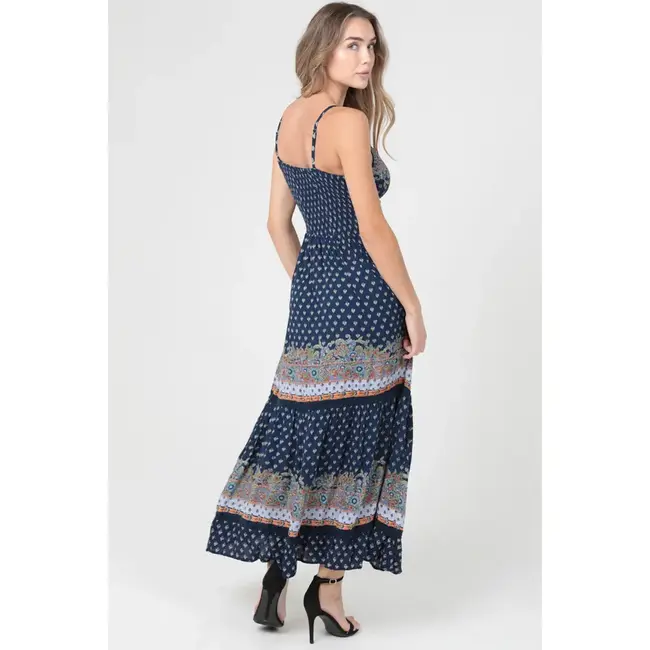 Angie Deep V-Neck Maxi (F4F48)