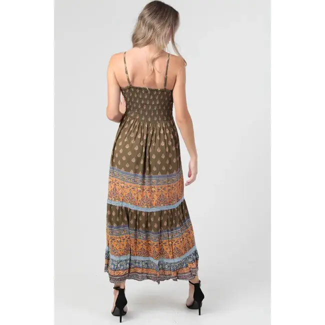 Angie Deep V-Neck Maxi (F4F48)