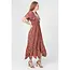 Angie Angie Short Sleeved Embroidered Maxi Dress (H4537)