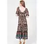 Angie Angie L/S Tie Back Maxi Dress (F4K33)