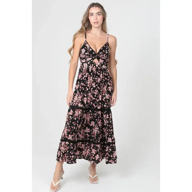 Angie Deep V-Neck Maxi (F4F48)