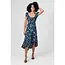 Angie Angie Smocked Bodice Twist Back Maxi Dress (F4K79)
