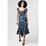 Angie Angie Smocked Bodice Twist Back Maxi Dress (F4K79)