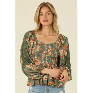 Angie Angie LS Tp W/Crochet (C2030)