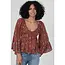 Angie Angie Bell Slv Smocked Top (C2584)