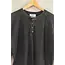 Double Zero Double Zero Mineral Washed Henley Waffle Raglan Sleeve Top (DZ25C923)