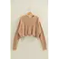 Double Zero Double Zero Cropped Knit Sweater with Crew Neck (DZ25C944)
