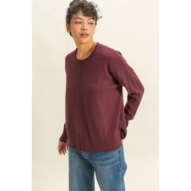 Double Zero Double Zero Roll Neck Drop Shoulder Sweater (DZ25C938)